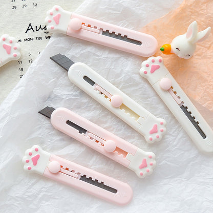 1Pc Art Cutter Kawaii Cat Claw Utility Knife Student Art Supplies DIY Tools Girl Gifts Creative Stationery School Supplies